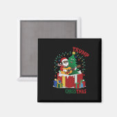 Hoe de Trump de kerst heeft gered Grappige feestda Magneet (Voorkant / Achterkant)