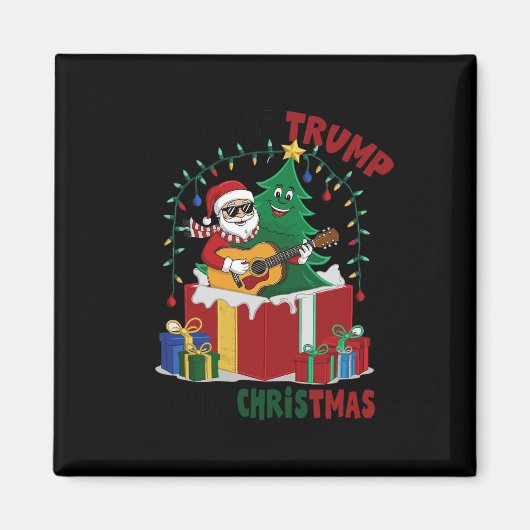 Hoe de Trump de kerst heeft gered Grappige feestda Magneet (Voorkant)