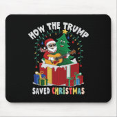 Hoe de Trump de kerst heeft gered Grappige feestda Muismat (Voorkant)