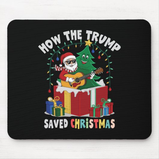 Hoe de Trump de kerst heeft gered Grappige feestda Muismat (Voorkant)