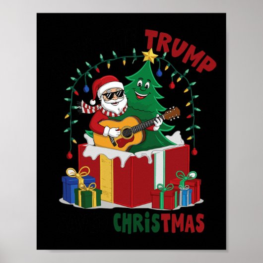 Hoe de Trump de kerst heeft gered Grappige feestda Poster (Voorkant)
