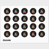 Hoe de Trump de kerst heeft gered Grappige feestda Ronde Sticker (Vel)