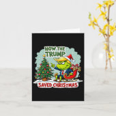 Hoe de Trump kerst heeft gered Grappig Trump Kerst Kaart (Gele Bloem)