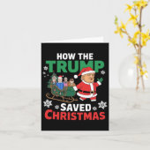 Hoe de Trump kerst heeft gered Grappig Trump Kerst Kaart (Gele Bloem)