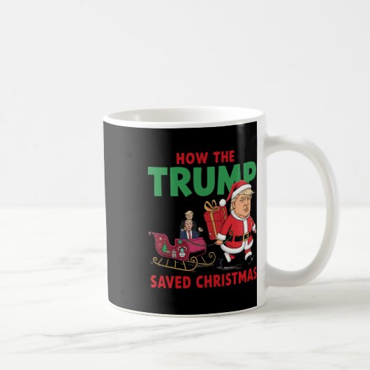 Hoe de Trump kerst heeft gered Grappig Trump Kerst Koffiemok (Rechts)