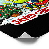 Hoe de Trump kerst heeft gered Grappig Trump Kerst Poster (Hoek)