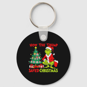 Hoe de Trump kerst heeft gered Grappig Trump Kerst Sleutelhanger