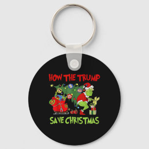 Hoe de Trump kerst heeft gered Grappig Trump Kerst Sleutelhanger