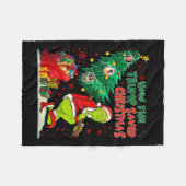 Hoe de Trump kerst heeft gered Grappige kersttijd Fleece Deken (Voorkant (Horizontaal))