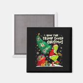 Hoe de Trump kerst heeft gered Grappige kersttijd Magneet (Voorkant / Achterkant)