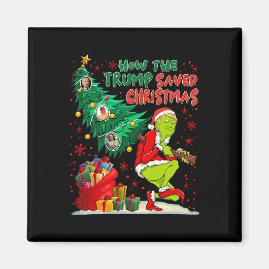 Hoe de Trump kerst heeft gered Grappige kersttijd Magneet (Voorkant)