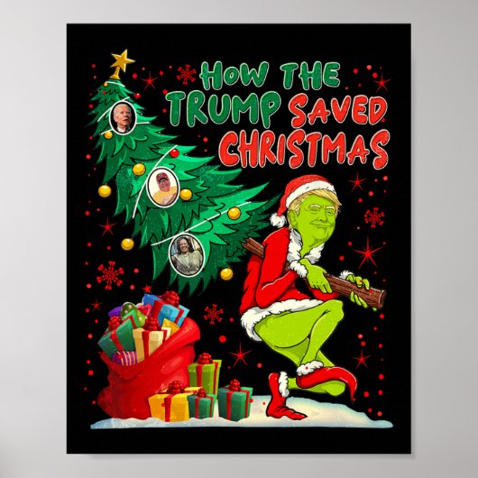 Hoe de Trump kerst heeft gered Grappige kersttijd Poster (Voorkant)