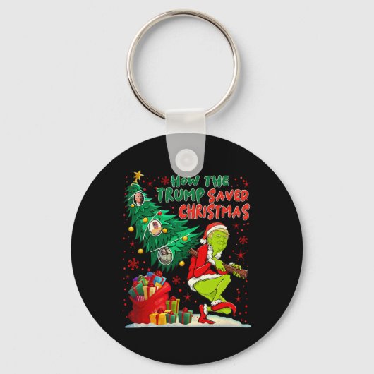 Hoe de Trump kerst heeft gered Grappige kersttijd Sleutelhanger (Voorkant)