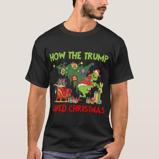 Hoe de Trump kerst heeft gered T-shirt (Voorkant)