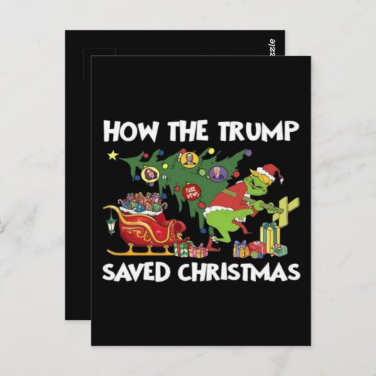 Hoe De Trump Kerstmis redde Briefkaart (Voorkant / Achterkant)