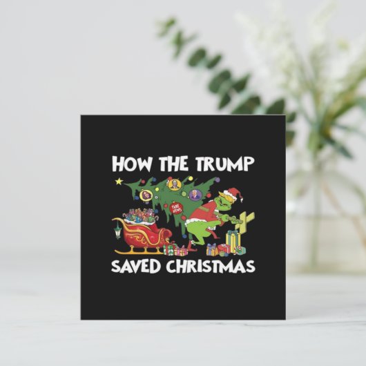 Hoe De Trump Kerstmis redde Kaart (Staand voorkant)
