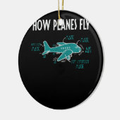 Hoe de vliegtuigen Funny Aerospace Engineering vli Keramisch Ornament (Links)