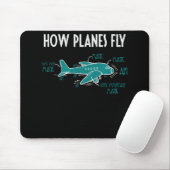Hoe de vliegtuigen Funny Aerospace Engineering vli Muismat (Met muis)