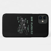 Hoe de vliegtuigen met Funny Aerospace Engineer Pi Case-Mate iPhone Case (Achterkant (horizontaal))