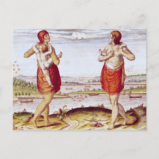 Hoe de vrouwen van Dasamonquepeuc Briefkaart (Voorkant)