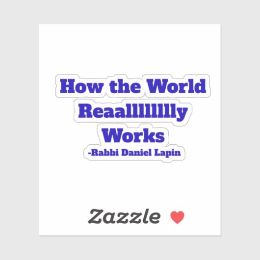 Hoe de Wereld gewoonlijk sticker werkt (Vel)