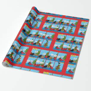 Hoe decorbeert u een kerstboomstrip cadeaupapier