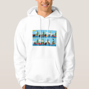 Hoe decorbeert u een kerstboomstrip hoodie