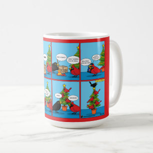 Hoe decorbeert u een kerstboomstrip koffiemok