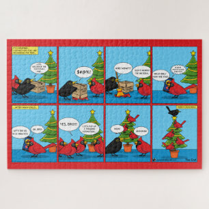 Hoe decorbeert u een kerstboomstrip legpuzzel