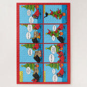 Hoe decorbeert u een kerstboomstrip legpuzzel (Verticaal)