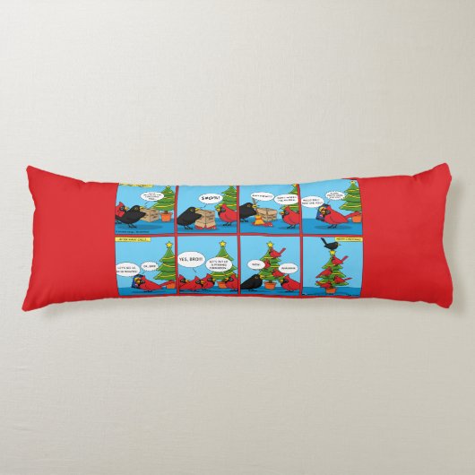 Hoe decorbeert u een kerstboomstrip lichaamskussen (Voorkant)