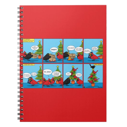 Hoe decorbeert u een kerstboomstrip notitieboek (Voorkant)