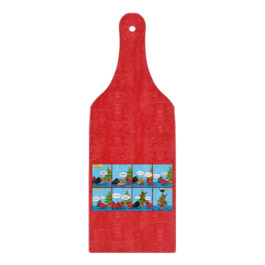 Hoe decorbeert u een kerstboomstrip snijplank (Voorkant)