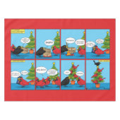 Hoe decorbeert u een kerstboomstrip tafelkleed (Voorkant (Horizontaal))