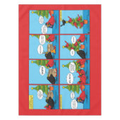 Hoe decorbeert u een kerstboomstrip tafelkleed (Voorkant)