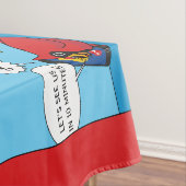 Hoe decorbeert u een kerstboomstrip tafelkleed (Voorbeeld)