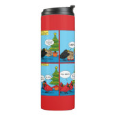 Hoe decorbeert u een kerstboomstrip thermosbeker (Gedraaid links)
