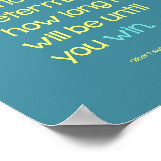 Hoe denk je dat als je verliest... poster (Hoek)