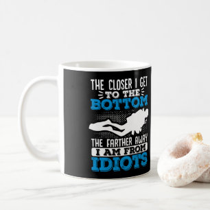 Hoe dichter ik bij de onderste duiker kom koffiemok