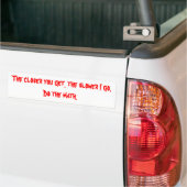 Hoe dichterbij je komt, hoe langzamer ik ga. bumpersticker (Op Truck)