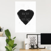 hoe diep is je liefde ? poster (Thuiskantoor)