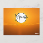 "Hoe dieper onze problemen, hoe luider" T-shirt Briefkaart (Achterkant)