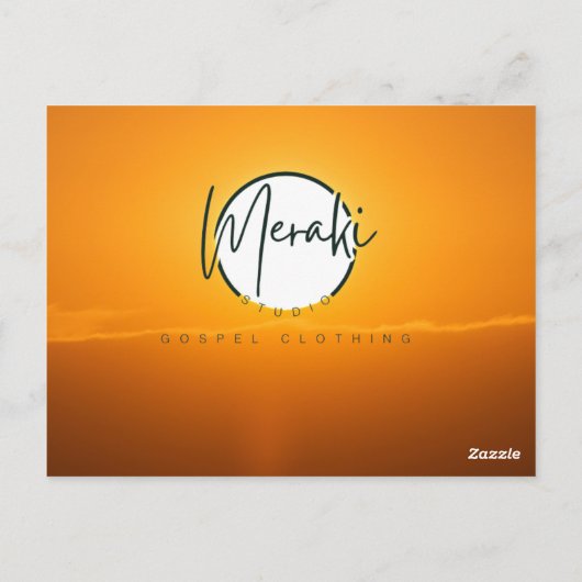 "Hoe dieper onze problemen, hoe luider" T-shirt Briefkaart (Achterkant)