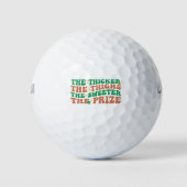 Hoe dikker de dijen hoe zoeter de prijs golfballen (Voorkant)