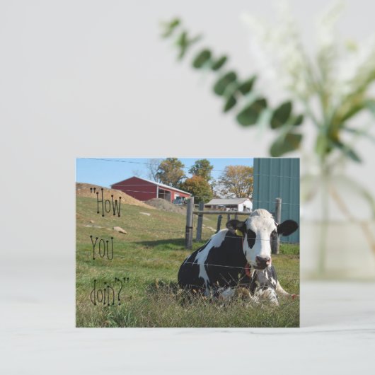 "Hoe doe je dat?" briefkaart (Staand voorkant)