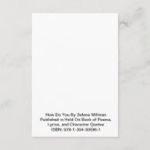 "Hoe doe je dat" gedicht Informatiekaartje (Achterkant)