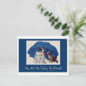 hoe doet u mijn vriendenbriefkaart? briefkaart (Staand voorkant)