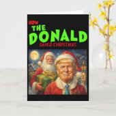Hoe Donald Trump Kerstmis redde Kaart (Gele Bloem)