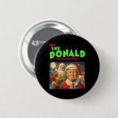 Hoe Donald Trump Kerstmis redde  Ronde Button 5,7 Cm (Voorkant /achterkant)