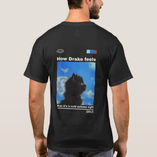 Hoe Drake zich voelt op een koude herfstnacht T-shirt